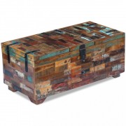 vidaXL Konferenční stolek truhla, masivní recyklované dřevo 80x40x35 cm