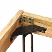 vidaXL Rám postele, tvrdé mangovníkové dřevo, 180x200 cm