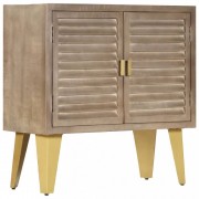 vidaXL Příborník 80 x 35 x 80 cm masivní mangovníkové dřevo a litina