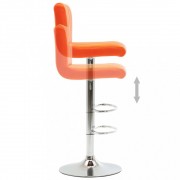 vidaXL Barové stoličky 2 ks oranžové umělá kůže