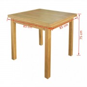 vidaXL Rozkládací stůl dub 170x85x75 cm