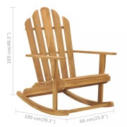 Zahradní houpací křeslo ADIRONDACK Dekorhome