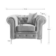 Chesterfield křeslo ROMANO
