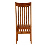 Židle Gani s polstrovaným sedákem z indického masivu palisandr, Světle medová