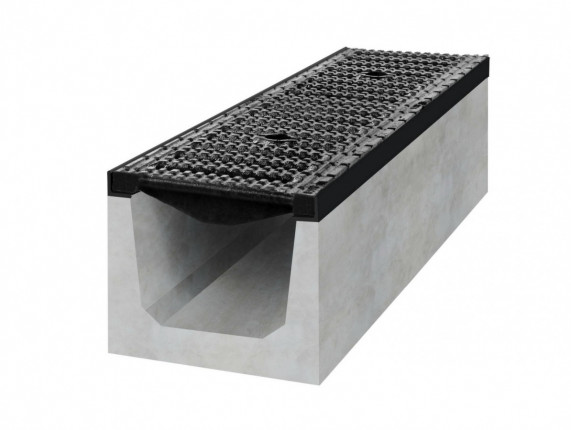 betonový žlab D400 s litinovou mříží H200 1000 x 250 x 200 mm