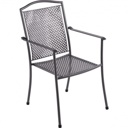 Royal Garden Domino steel stohovatelná židle z tahokovu 66,5 x 55,5 x 92,5 cm
