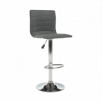 Barová židle PINAR šedá / chrom