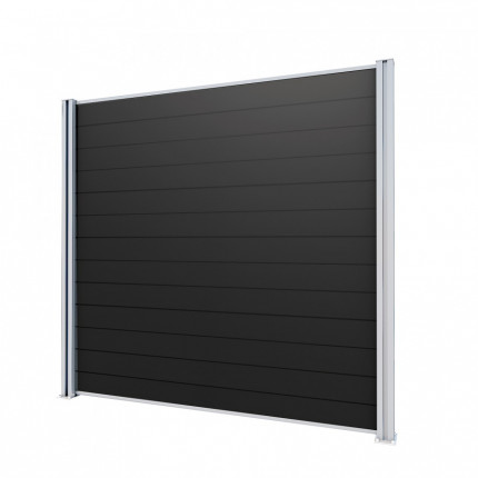 Zadní stěna ke Carport Premium bílá / tmavě šedá