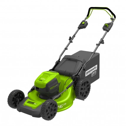 Greenworks GD60LM46SP 60 V aku travní sekačka 46 cm 3 v 1 s indukčním motorem a pojezdem