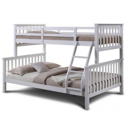 Patrová rozložitelná postel BAGIRA bílá