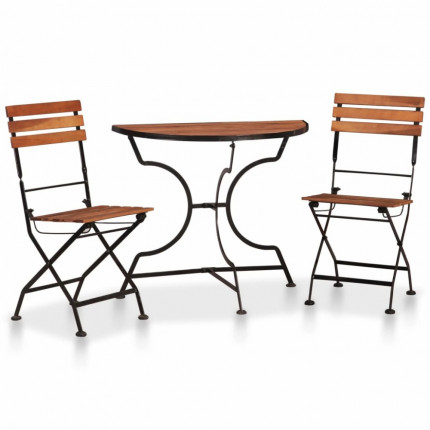 Zahradní bistro set 3 ks akácie Dekorhome