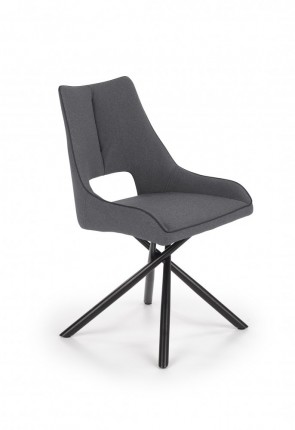Jídelní židle K409 šedá / černá