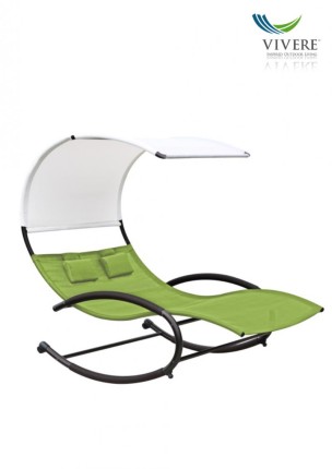 Vivere - Double Chaise Rocker # Green Apple