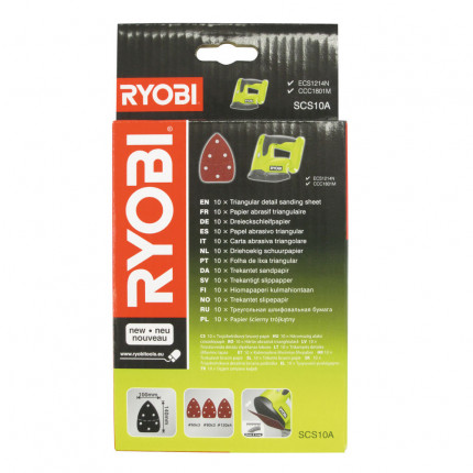 Ryobi SCS 10 A1 sada brusných papírů pro ECS1214, CCC 1801 MHG