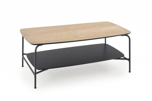 Konferenční stolek GENUA LAW2 110x60 cm jasan / černá