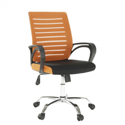 Kancelářská židle LIZBON NEW oranžová / černá