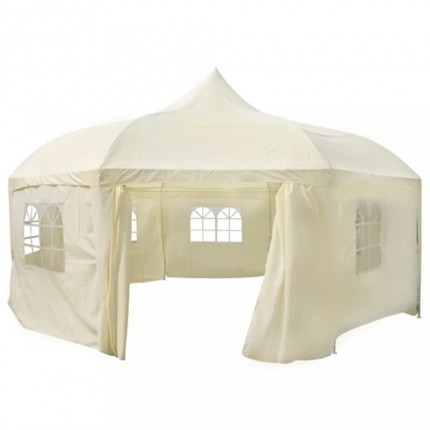 vidaXL Plachta na party stan béžová 6 x 6 x 3,5 m textil