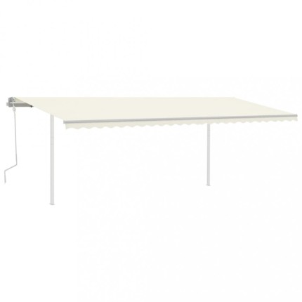 Ručně zatahovací markýza se sloupky 300x250 cm Dekorhome
