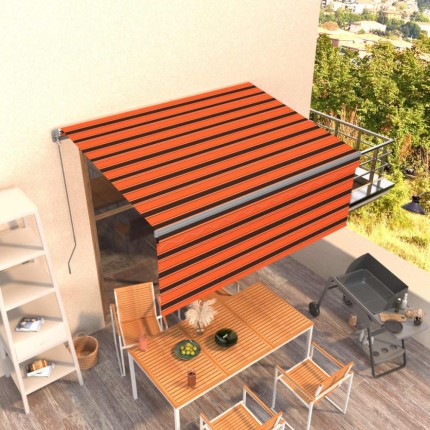 Ručně zatahovací markýza s roletou 300x250 cm Dekorhome