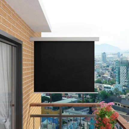 Balkonová zástěna 150x200 cm černá Dekorhome - POSLEDNÍ KUS