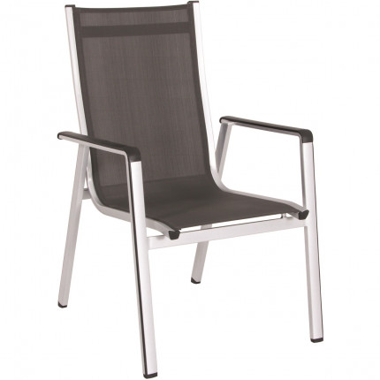MWH Elements hliníková stohovatelná židle 69 x 64 x 98 cm