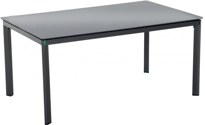 MWH Alutapo Creatop-Lite stůl s hliníkovým rámem 160 x 95 x 74 cm