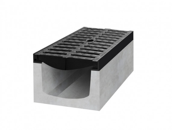 betonový žlab D400 s litinovou mříží H500 500 x 300 x 500 mm