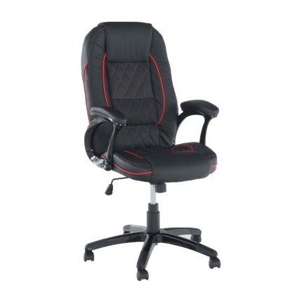 Kancelářské křeslo PORSHE NEW černá / červená
