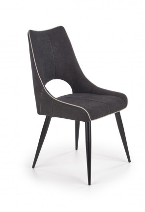 Jídelní židle K369 tmavě šedá / černá