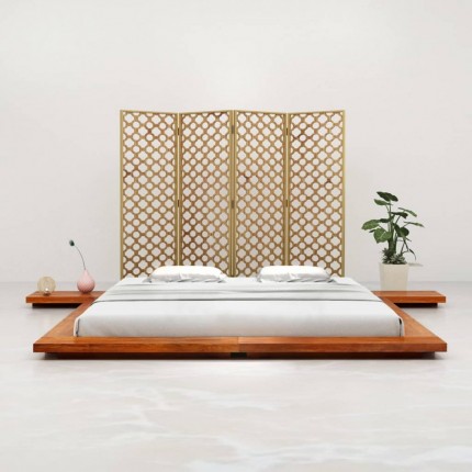 Futonová postel masivní dřevo Dekorhome