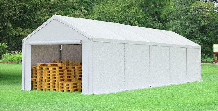 Skladový stan 4x10m bílá KLASIK