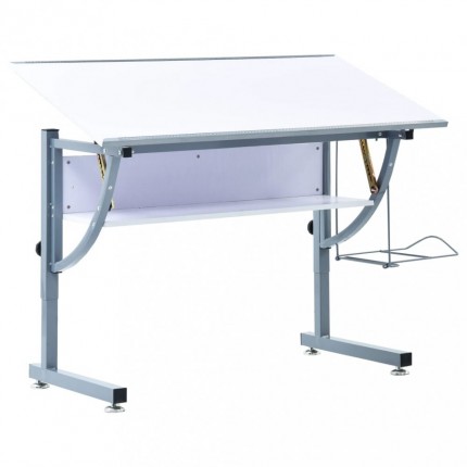 vidaXL Studentský kreslící stůl bílý 110 x 60 x 87 cm MDF