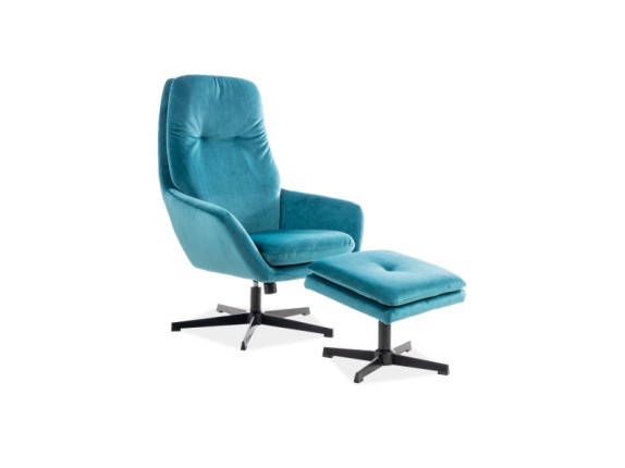 Relaxační křeslo s podnožkou FORD VELVET