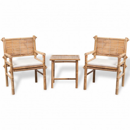 Zahradní bistro set 3ks bambusový