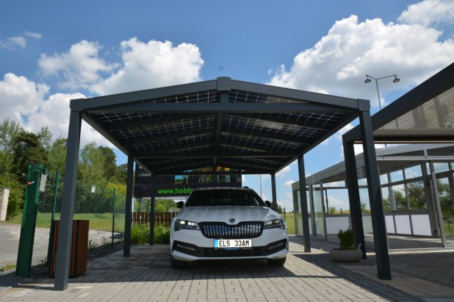 Hliníkový solární přístřešek SOLAR ENERGO s FVE