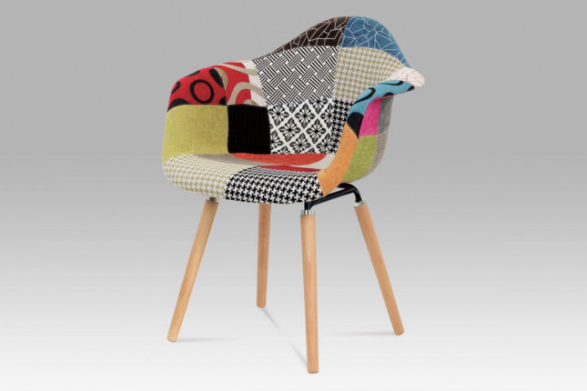 Jídelní židle CT-723 PW2 patchwork / buk