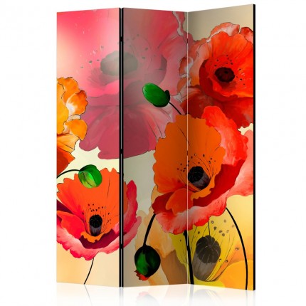 Paraván Velvet poppies Dekorhome