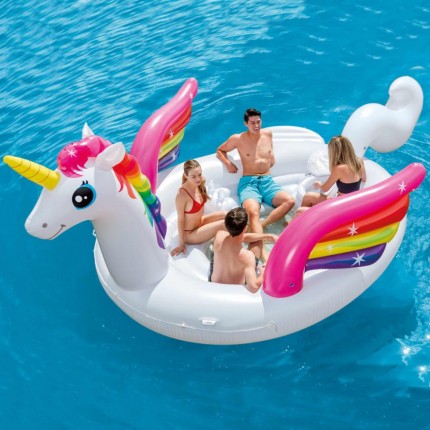 Intex Nafukovačka Unicorn Party Island 57266EU
