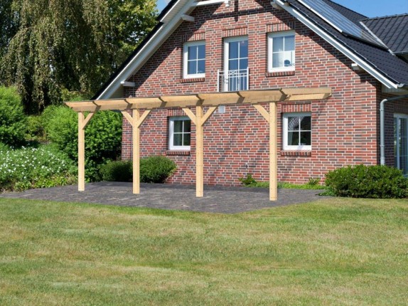 Dřevěná pergola CLASSIC 3C 604x350 cm Dekorhome