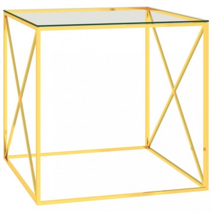 Konferenční stolek sklo / ocel Dekorhome