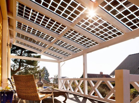 Hliníková solární pergola SOLAR ENERGO s FVE - ostrovní