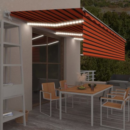 Automatická markýza s roletou a LED světlem 600x300 cm Dekorhome