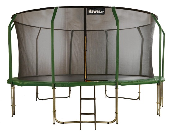 Trampolína Hawaj 457 cm s vnitřní ochrannou sítí + schůdky ZDARMA