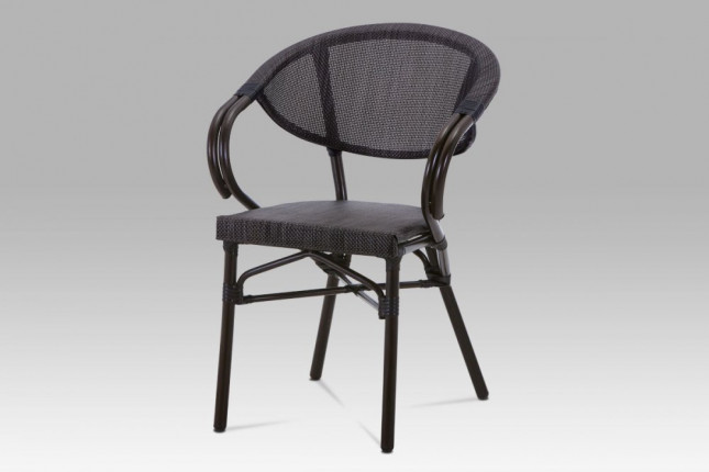 Zahradní židle AZC-110 BK hnědá / černá