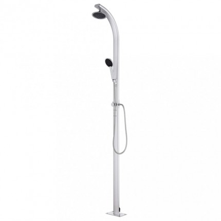Zahradní sprcha 215 cm stříbrná Dekorhome