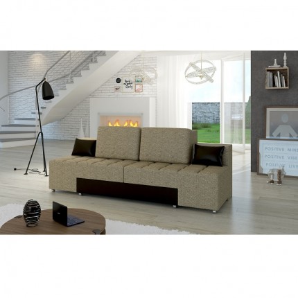 Rozkládací pohovka ATLANTICO béžová / hnědá