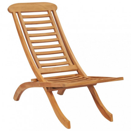 Skládací zahradní židle teakové dřevo Dekorhome