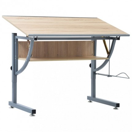 vidaXL Studentský kreslící stůl dub 110 x 60 x 87 cm MDF