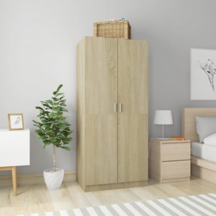 vidaXL Šatní skříň dub sonoma 80 x 52 x 180 cm dřevotříska