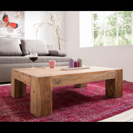 Konferenční stolek Tara 110x40x60 z indického masivu palisandr Světle medová